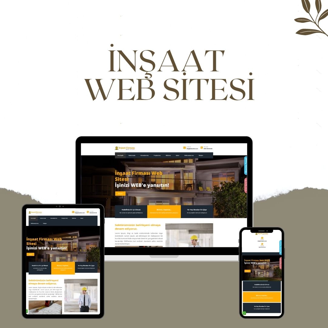 İnşaat Firma Web Sitesi 047